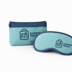 antifaz de viaje con funda edición Surprise Travel
